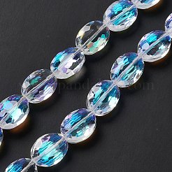 Faceted Glass Beads Strands&nbsp;EGLA-E030-01F