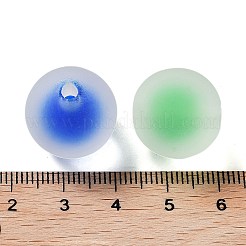 UV Plating Iridescent Frosted Acrylic Beads&nbsp;MACR-D032-07B