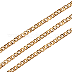 304 Stainless Steel Cuban Link Chains&nbsp;CHS-CJ0001-28G