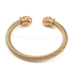 Ion Plating(IP) 304 Stainless Steel Cuff Bangles for Women&nbsp;STAS-M023-11G