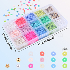 DIY Handmade Polymer Clay & CCB Plastic & Acrylic Beads Jewelry Making Finding Kits&nbsp;DIY-YW0012-44