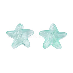 Transparent Spray Painted Glass Beads&nbsp;GLAA-N035-027-C01