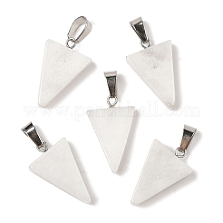 Natural White Jade Pendants&nbsp;G-B127-04P-05