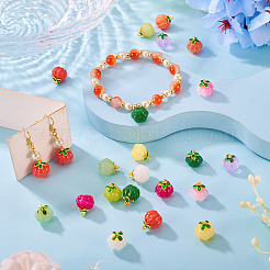 20Pcs 10 Colors Glass Charms&nbsp;GLAA-TA0003-85