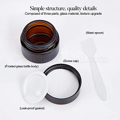 Portable Glass Cosmetics Cream Jar Sets&nbsp;DIY-BC0010-97