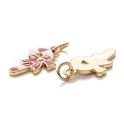Real 18K Gold Plated Brass Enamel Pendants&nbsp;LS-KK-A154-08G