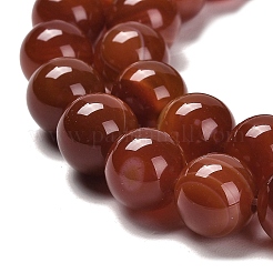Natural Striped Agate/Banded Agate Beads Strands&nbsp;G-B079-A05-03A