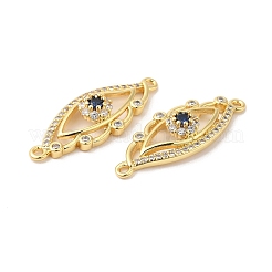 Brass Micro Pave Colorful Cubic Zirconia Connector Charms&nbsp;ZIRC-L103-004G