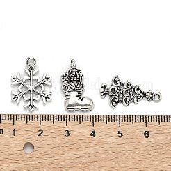 Christmas Mixed Style Tibetan Style Alloy Pendants&nbsp;TIBEP-F040-02AS