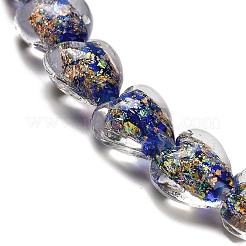 Handmade Dichroic Foil Glass Beads Strands&nbsp;DICH-U001-03J