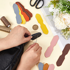 8 Bags 8 Colors Cowhide Purse Suspension Clasps Bag Strap Connector Fabric&nbsp;PURS-CL0001-04B