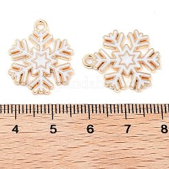 Christmas Theme Barrel Plating Alloy Enamel Pendants&nbsp;PALLOY-S192-01KCG-01