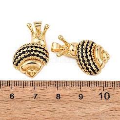 Brass Micro Pave Cubic Zirconia Pendants&nbsp;KK-K408-23G-02