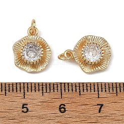 SHEGRACE Brass Pave Clear Cubic Zirconia Charms&nbsp;XGRQ4D113-659G
