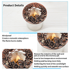 Zinc Alloy Candle Lids&nbsp;PALLOY-PH0013-63R-NF