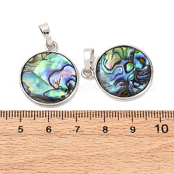 Abalone Shell/Paua Shell Pendants&nbsp;SSHEL-L008-04P