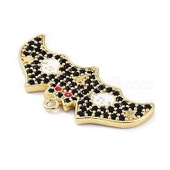 Rack Plating Brass Cubic Zirconia Pendants&nbsp;KK-D031-09G-01