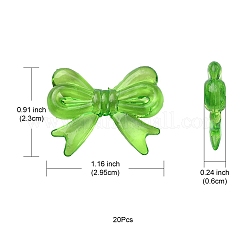 Transparent Acrylic Beads&nbsp;TACR-YW0001-64