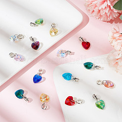 Electroplate Glass Dangle Charms&nbsp;PALLOY-GO00007
