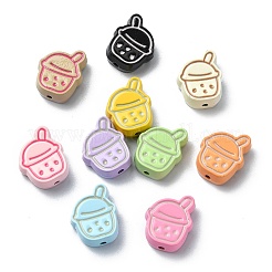 20Pcs 10 Colors Spray Painted Alloy Beads&nbsp;FIND-CJ0002-45