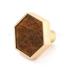Hexagon with Marble Pattern Brass Box Handles & Knobs&nbsp;DIY-P054-C10