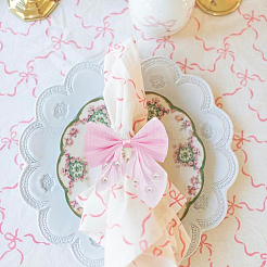 28Pcs 7 Colors Polyester and Resin Pearl Bowknot Ornament Accessories&nbsp;DIY-SP0004-77