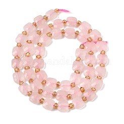 Natural Rose Quartz Beads Strands&nbsp;GG-CBA96AE-A10-6x6mm