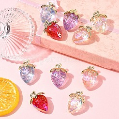 10Pcs 5 Styles Transparent Acrylic Pendants&nbsp;MACR-FS0002-09