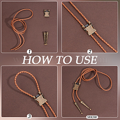 DIY Flower Bolo Tie Making Kit&nbsp;DIY-GF0014-25B