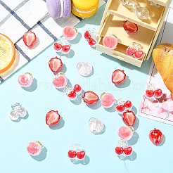 30Pcs 3 Styles Transparent Acrylic Beads&nbsp;MACR-CJ0002-41