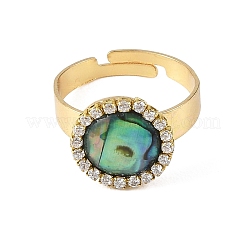 Paua Shell Finger Rings for Women&nbsp;RJEW-JR01101-01