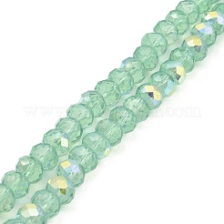 Baking Paint Transparent Glass Beads Strands&nbsp;DGLA-A034-J8mm-B