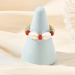 Natural Malaysia Jade Finger Rings&nbsp;RJEW-JR01116