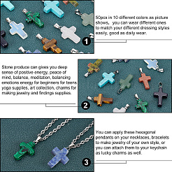 Cross Gemstone Pendants Sets&nbsp;G-PH0027-01