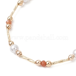 Dyed Natural Malaysia Jade Beaded Bracelets for Women&nbsp;BJEW-JB12028-03
