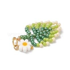 Glass Seed Beaded Leaf Pendants&nbsp;PALLOY-MZ00924