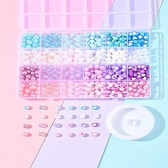 DIY Round Beads Bracelets Making Kits&nbsp;DIY-FS0008-80