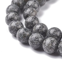 Natural Sesame Jasper/Kiwi Jasper Beads Strands&nbsp;G-F351-8mm