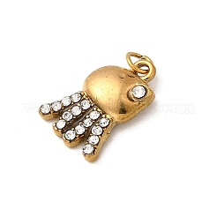 304 Stainless Steel Rhinestone Pendants&nbsp;STAS-B097-06G