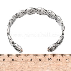 Viking 316 Surgical Stainless Steel Cuff Bangles&nbsp;BJEW-C142-16AS