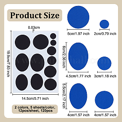 10Pcs 2 Colors Nylon Repair Patches&nbsp;AJEW-OC0013-95