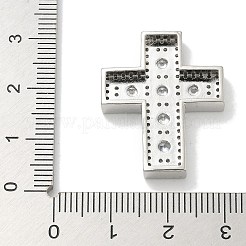 Rack Plating Brass Micro Pave Cubic Zirconia Pendants&nbsp;KK-L224-063P