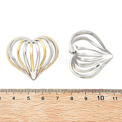 304 Stainless Steel Two Tone Stud Earrings&nbsp;EJEW-D319-01GP