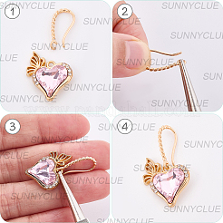 15 Pairs Brass Earring Hooks&nbsp;KK-SC0006-55