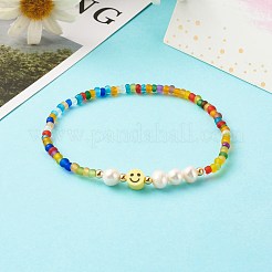 Glass Beads Stretch Bracelets&nbsp;BJEW-JB06414