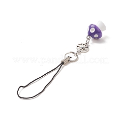 Mushroom Opaque Resin Mobile Strap&nbsp;HJEW-JM00970