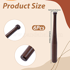6Pcs Mini Wood Stick&nbsp;AJEW-GF0013-92A