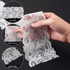 3 Bags 3 Style Polyamide Yarns Stretch Elastic Lace Trim&nbsp;OCOR-YS0001-07