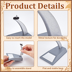 Alloy Model Aircraft Display Stands&nbsp;ODIS-WH0106-02