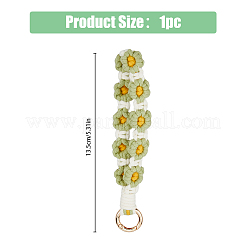 1Pc Handmade Macrame Woven Cotton Flower Pendant Decorations&nbsp;MAKN-HY0001-01